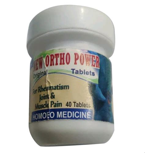 New Ortho Power Homeo Tablet 40 Tablets At Rs 140 Bottle In Puri ID