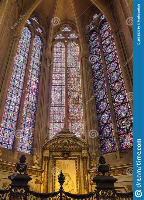 Interior View of the Famous Amiens Cathedral in Amiens, France ...