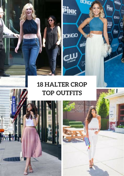 18 Awesome Outfits With Halter Crop Tops Styleoholic