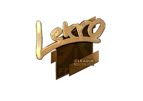 Sticker Lekr0 Gold Boston 2018 CS GO CS2 Wiki By CS MONEY