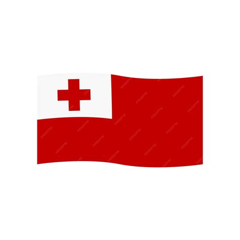 Premium Vector Tongan Flag Icon Vector