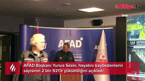 Afad Ba Kan Yunus Sezer Can Kayb Bin E Y Kseldi Dailymotion