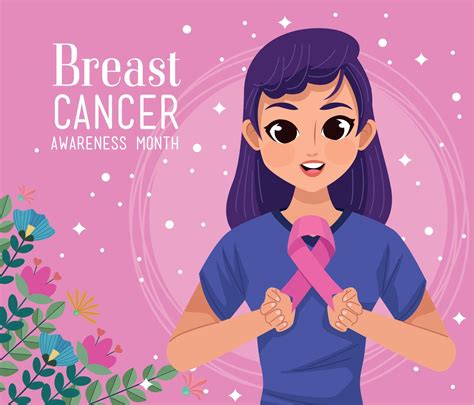 Breast Cancer Campaign Poster 10428832 Vector Art At Vecteezy