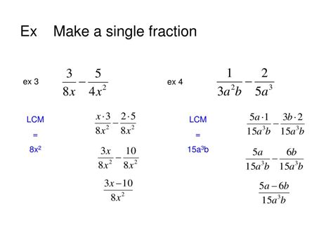 Ppt Algebraic Fractions Powerpoint Presentation Free Download Id 3600595