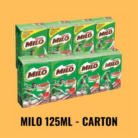 Nestle MILO Activ Go UHT Chocolate Drink Malt Milo Kotak 125ml X 40