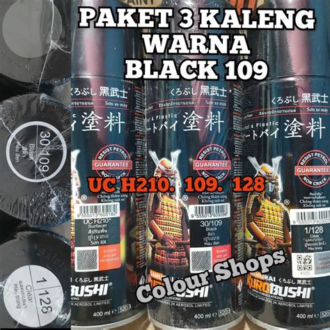 Pilok Cat Semprot Samurai Paint Paket Kaleng Ml Hitam Black