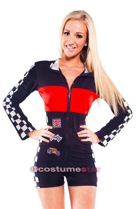 Grid Girl Costume Racer Racing Sport Driver Super Car Fancy Dress