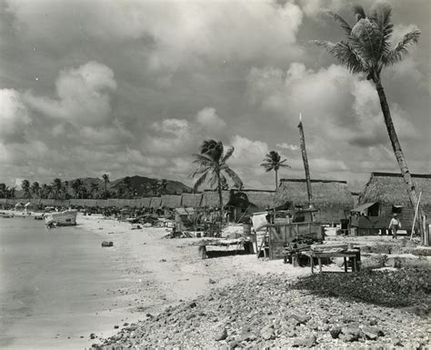 A U S Government Built Village On A Beach On Guam The