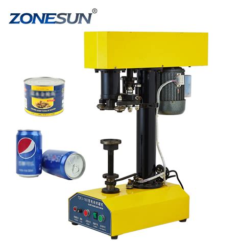 Zonesun Tdfj Semi Automatic Tin Soft Drink Cans Capping Sealing