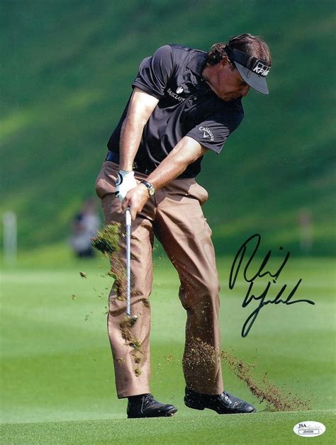 Phil Mickelson Signed 11x14 Photo Jsa Coa Pristine Auction