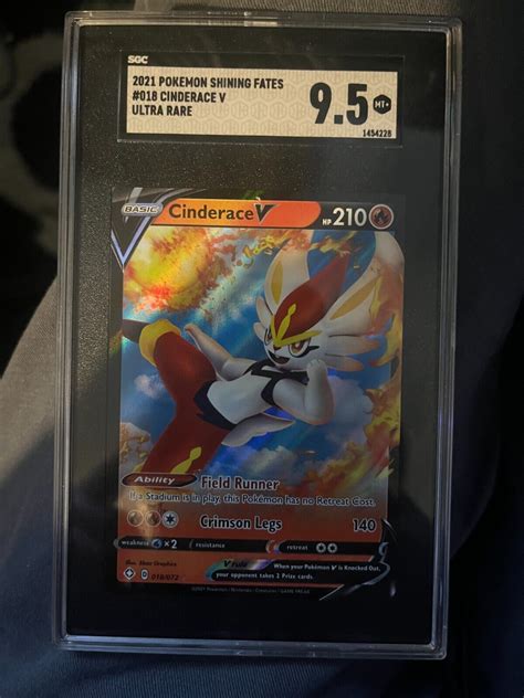 Pokémon TCG Cinderace V Shining Fates 018 072 Holo Ultra Rare eBay