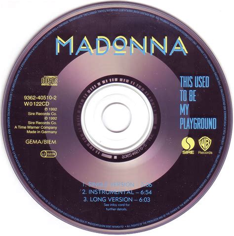 Vinyl Video Madonna This Used To Be My Playground