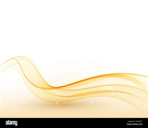 Abstract Orange Color Wave Design Element Abstract Smooth Color Wavy