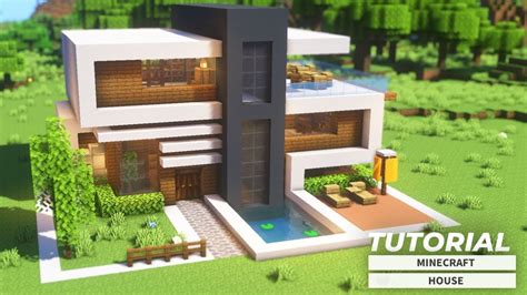 Minecraft Modern House Tutorial モダンな家の作り方現代建築 モダンハウス 現代建築 家