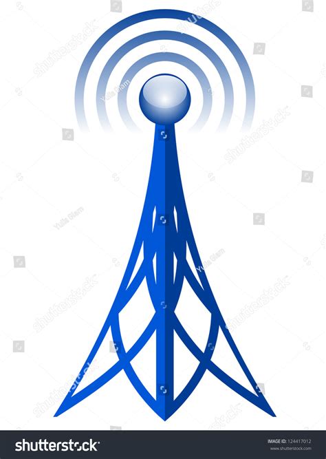 Vector Antenna Icon Stock Vector 124417012 Shutterstock