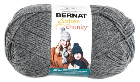 Bernat Softee Chunky Big Ball Yarn Solids True Grey Michaels