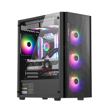 SEGOTEP AXE 5 Mid Tower Gaming PC Case Black REDTECH Computers