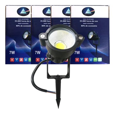 Kit Un Lumin Ria Espeto Jardim Cob Led W Prova D Gua Ip Mercadolivre