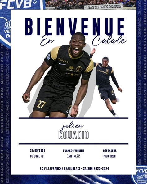 Mercato Bienvenue Julien Kouadio FCVB