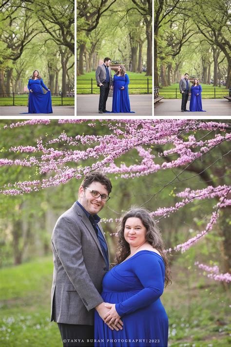 Cherry Blossom Maternity Session Central Park Maternity Photographer