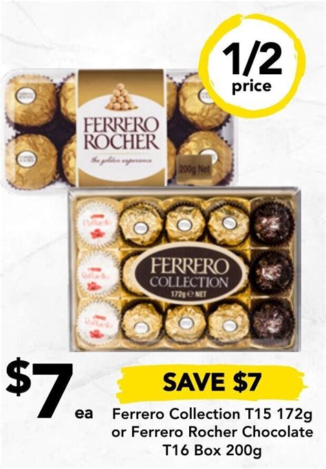 Ferrero Collection T15 172g Or Ferrero Rocher Chocolate T16 Box 200g