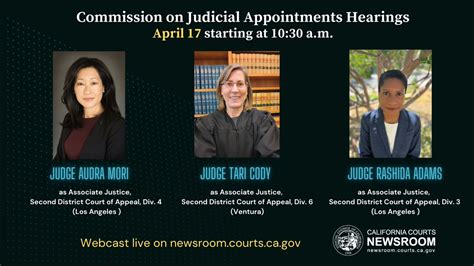 California Courts On Twitter The Commission On Judicial Appointments