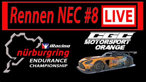 Nürburgring Endurance Championship iRacing Rennen Race 8 YouTube