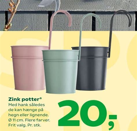 Zink Potter Tilbud Hos Coop