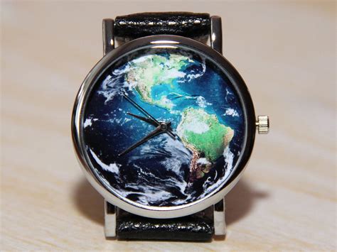 Wrist Watch Planet World Map Watch Watch Earth Unique Etsy Watches