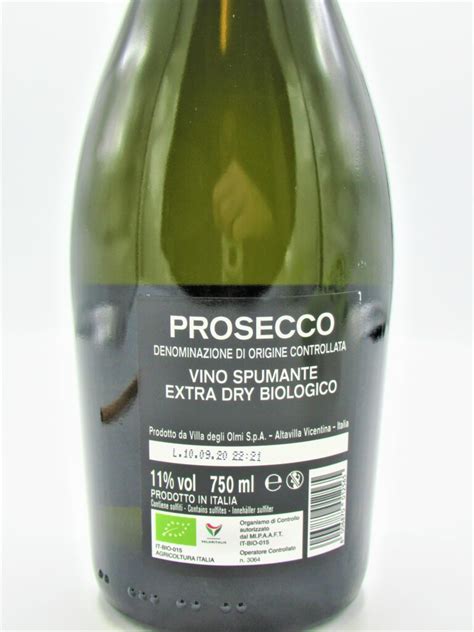 Prosecco Bio Villa Degli Olmi La Cave Saint Vincent