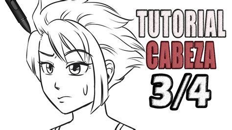 Dibujar CABEZA ROSTRO 3 4 Tutorial Manga Anime YouTube