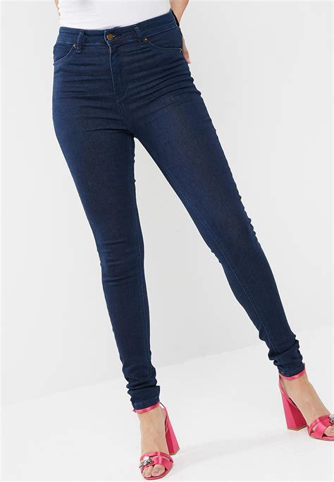 High Waisted Super Stretch Jeggings Indigo Dailyfriday Jeans