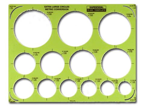 Circle Drafting Templates extra large circles (pack of 2) - Walmart.com