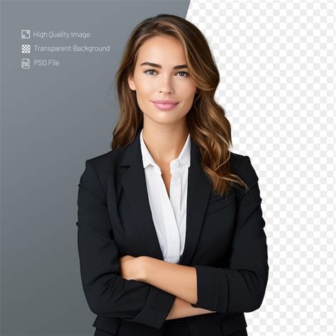 Premium PSD Psd A Woman With Her Arms Crossed And A Smiling Woman In