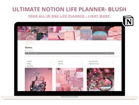 Notion Template Notion Life Planner Notion Notion Dashboard Template