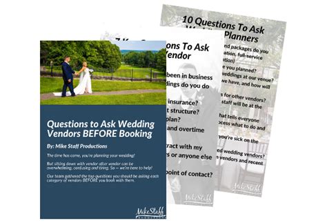 A Parents Guide To Wedding Planning Mike Staff Productions