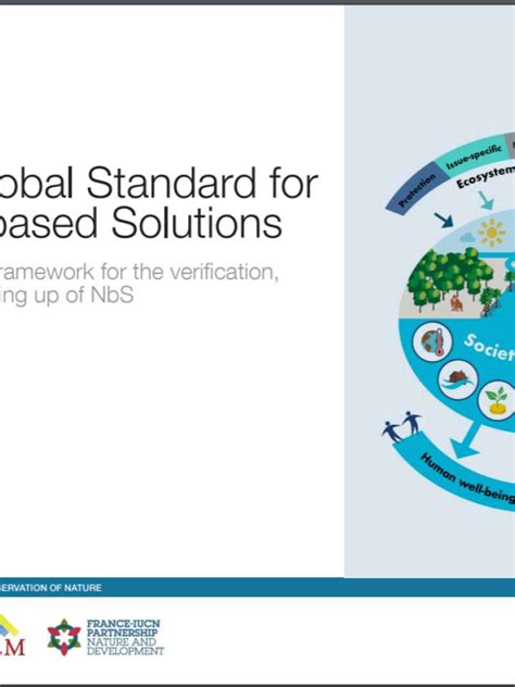 Iucn Global Standard For Nature Based Solutions First Edition