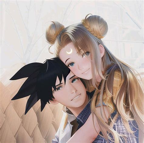 Goku and sailor moon by Rubidia on DeviantArt