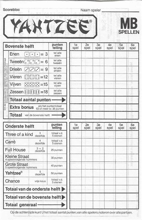 18 Printable Yahtzee Yahtzee Forms And Templates Fillable Explore O