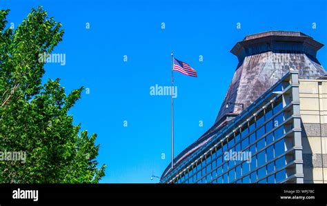 A View Of The Upper Rear Portion Of The United States Embassy In