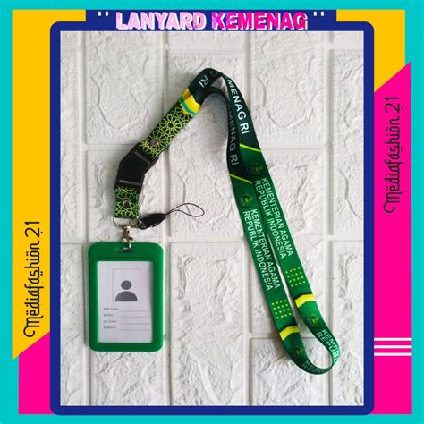 Jual Lanyard Tali Gantungan ID Card KEMENAG KEMENTERIAN AGAMA RI Free