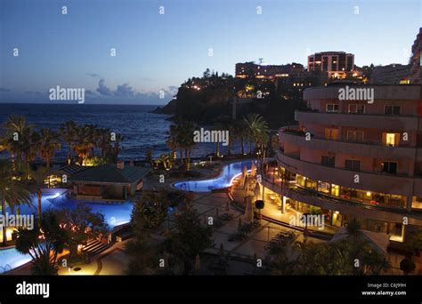 Royal Savoy Hotel Funchal Madeira at dusk Stock Photo - Alamy