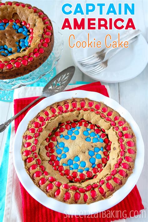 Captain America Homemade Cookie Cake