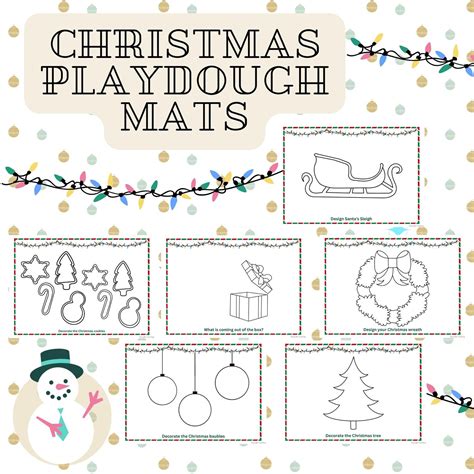 Christmas Playdough Mats Playdough Mats Pdf Christmas Printable