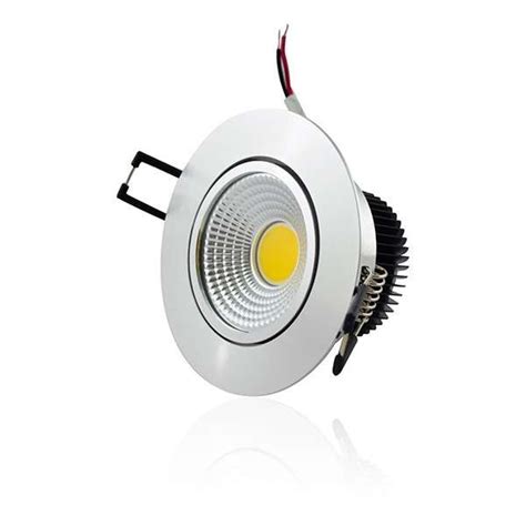 Plafonnier Dimmable Encastrable Led 5w Cob Eclairage 40w Blanc Chaud