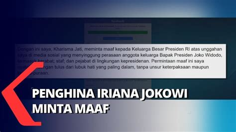 Perolok Iriana Jokowi Di Twitter Pelaku Minta Maaf Lewat Facebook