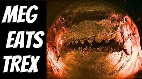 Megalodon Eats T Rex Meg The Trench New Monsters Characters