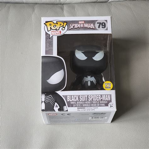 Gitd Black Suit Spider Man Funko Pop Vinyl Hobbies Toys Toys