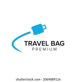 Travel Bag Logo Icon Vector Template Stock Vector (Royalty Free ...