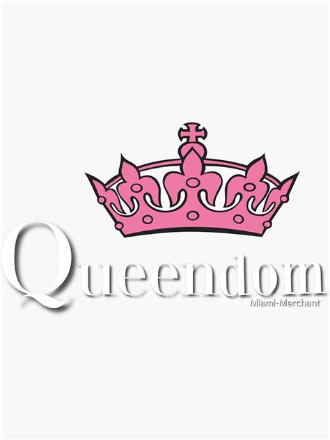 Awesome Graphics Of Pink Crown With Cool Tex That Says Queendom